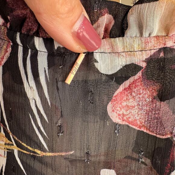 MISA Los Angeles Elisabetta Dress Flora Tropical Mix NWT M - Picture 6 of 9